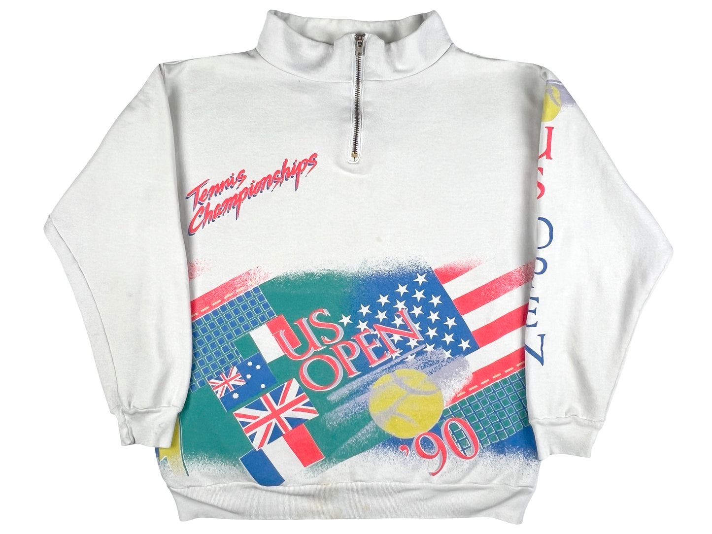 VTG '90 US OPEN 1/4 ZIP SWEATER