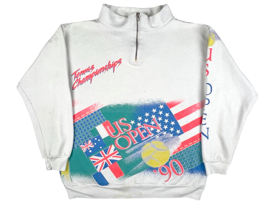 VTG '90 US OPEN 1/4 ZIP SWEATER