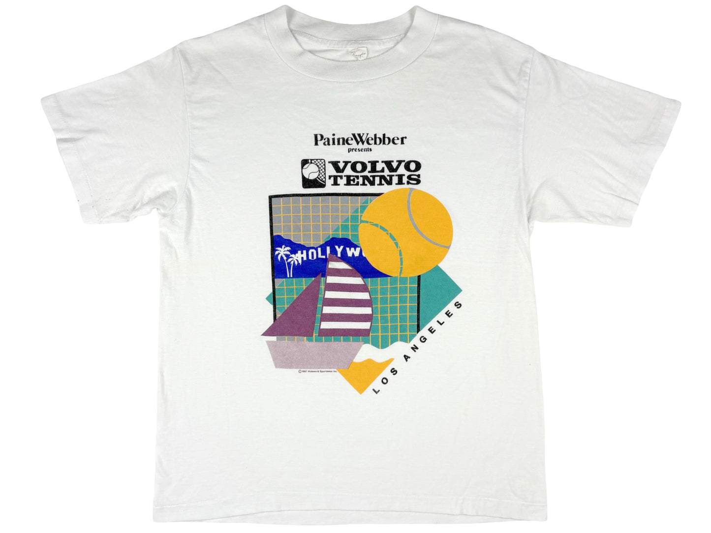 VTG '87 VOLVO TENNIS HOLLYWOOD T-SHIRT