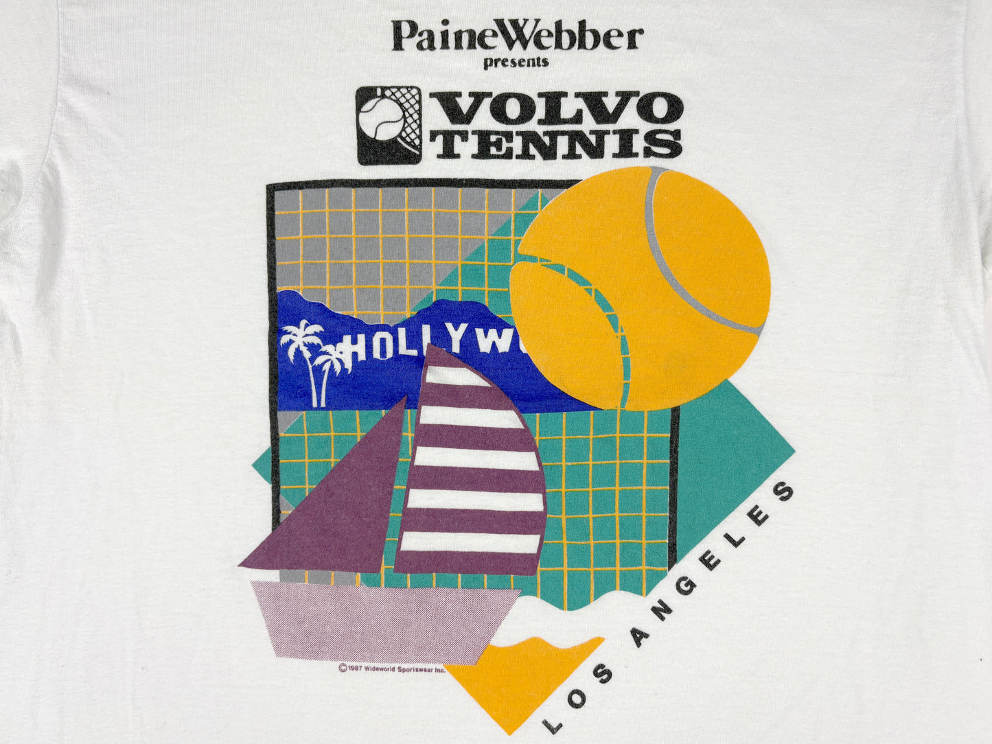 VTG '87 VOLVO TENNIS HOLLYWOOD T-SHIRT