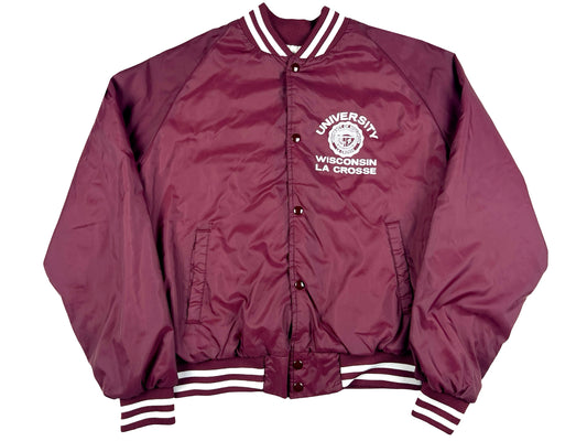 VTG WISCONSIN LA CROSSE VARSITY JACKET