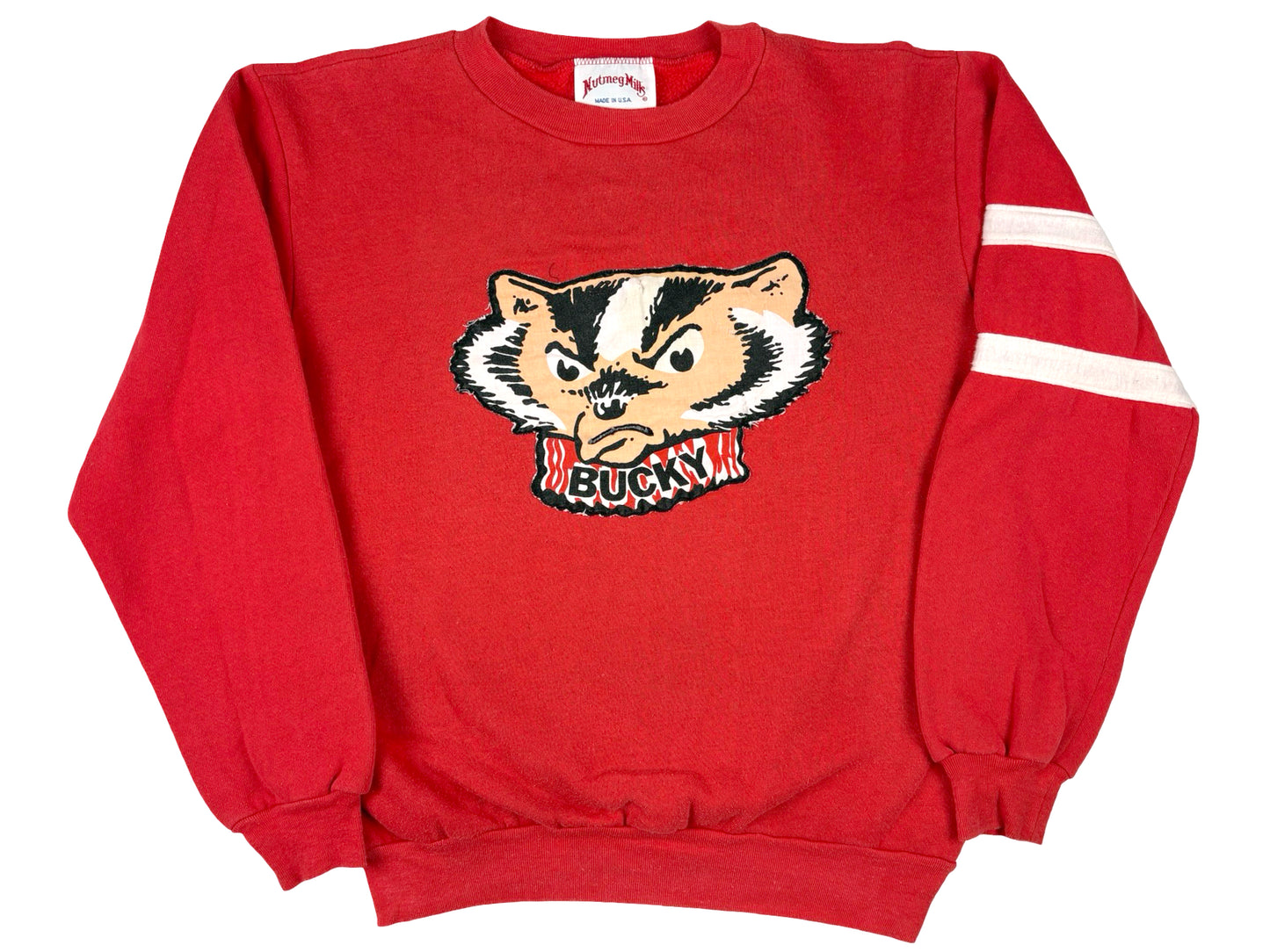 VTG '80S BUCKY THE BADGER WISCONSIN SWEATER