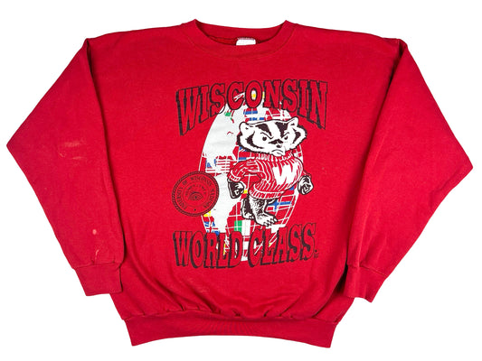 VTG WISCONSIN BADGERS CREWNECK