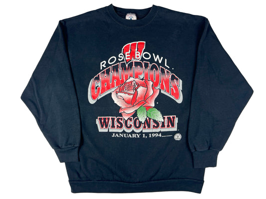 VTG '94 WISCONSIN ROSE BOWL CHAMPIONS CREWNECK