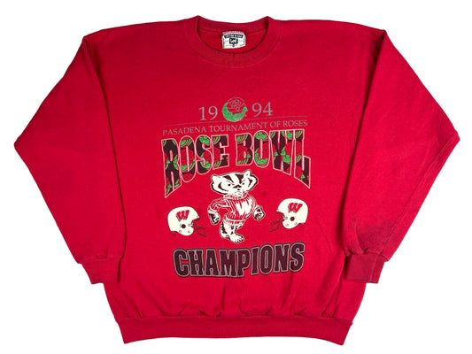 VTG '94 WISCONSIN ROSE BOWL CHAMPS SWEATER