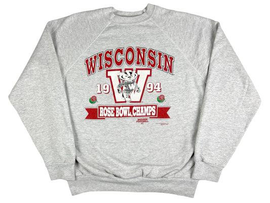 VTG '94 WISCONSIN ROSE BOWL CHAMPS SWEATER