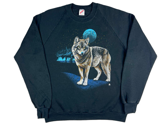 VTG '87 GREY WOLF SWEATER
