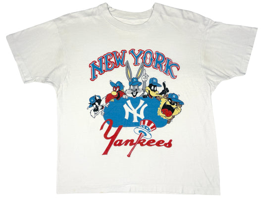 VTG '80S LOONEY TUNES YANKEES T-SHIRT