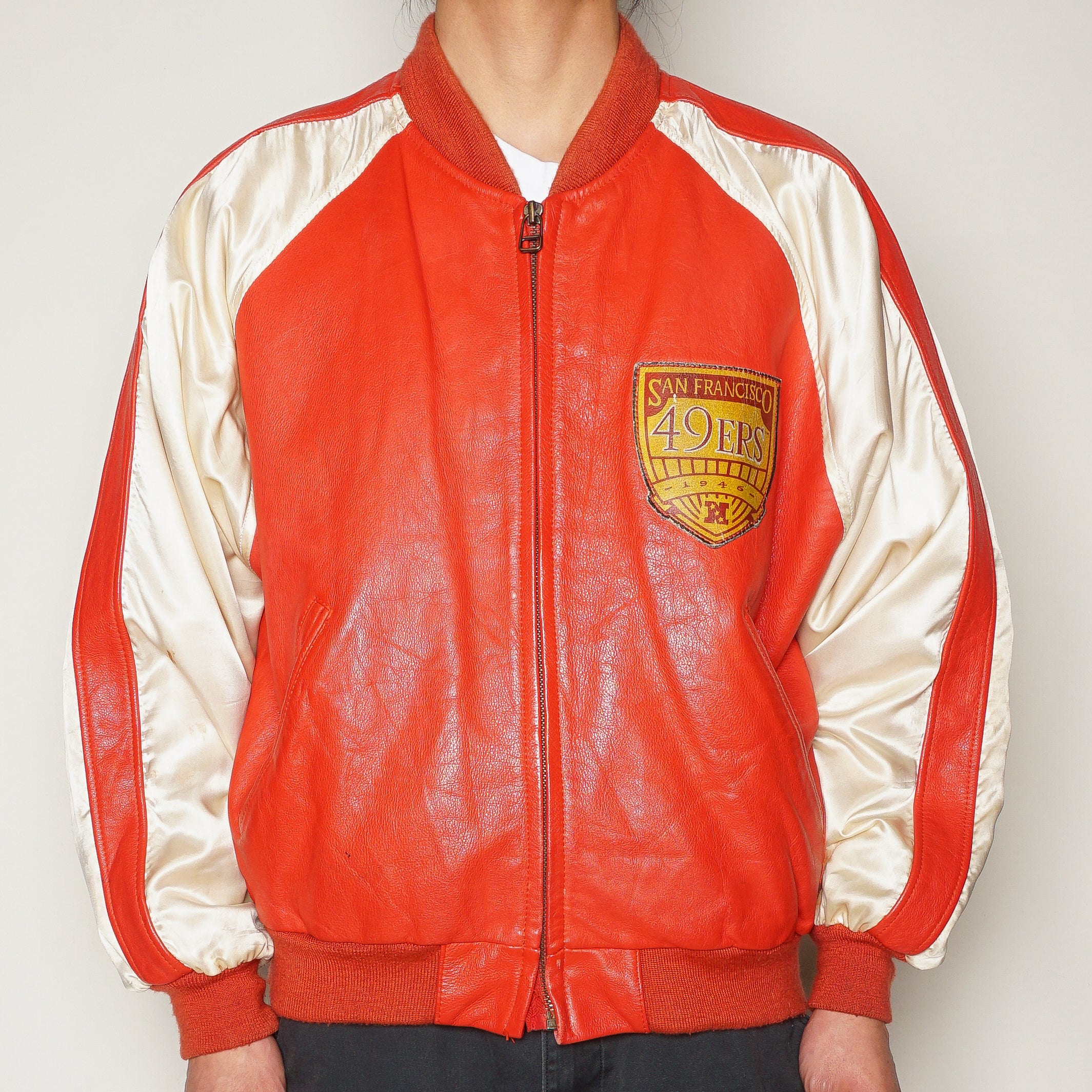san francisco 49ers leather jacket