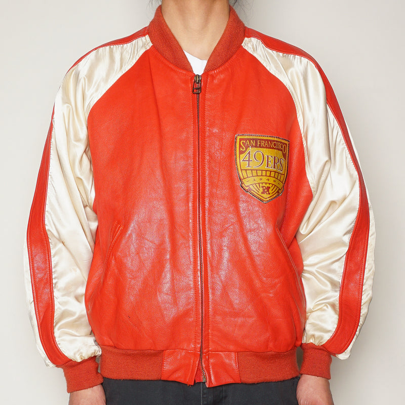 Maker of Jacket Fashion Jackets 90’s Red and Blue Vintage Varsity