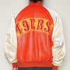 VTG '90S SF 49ERS LEATHER/SATIN JACKET