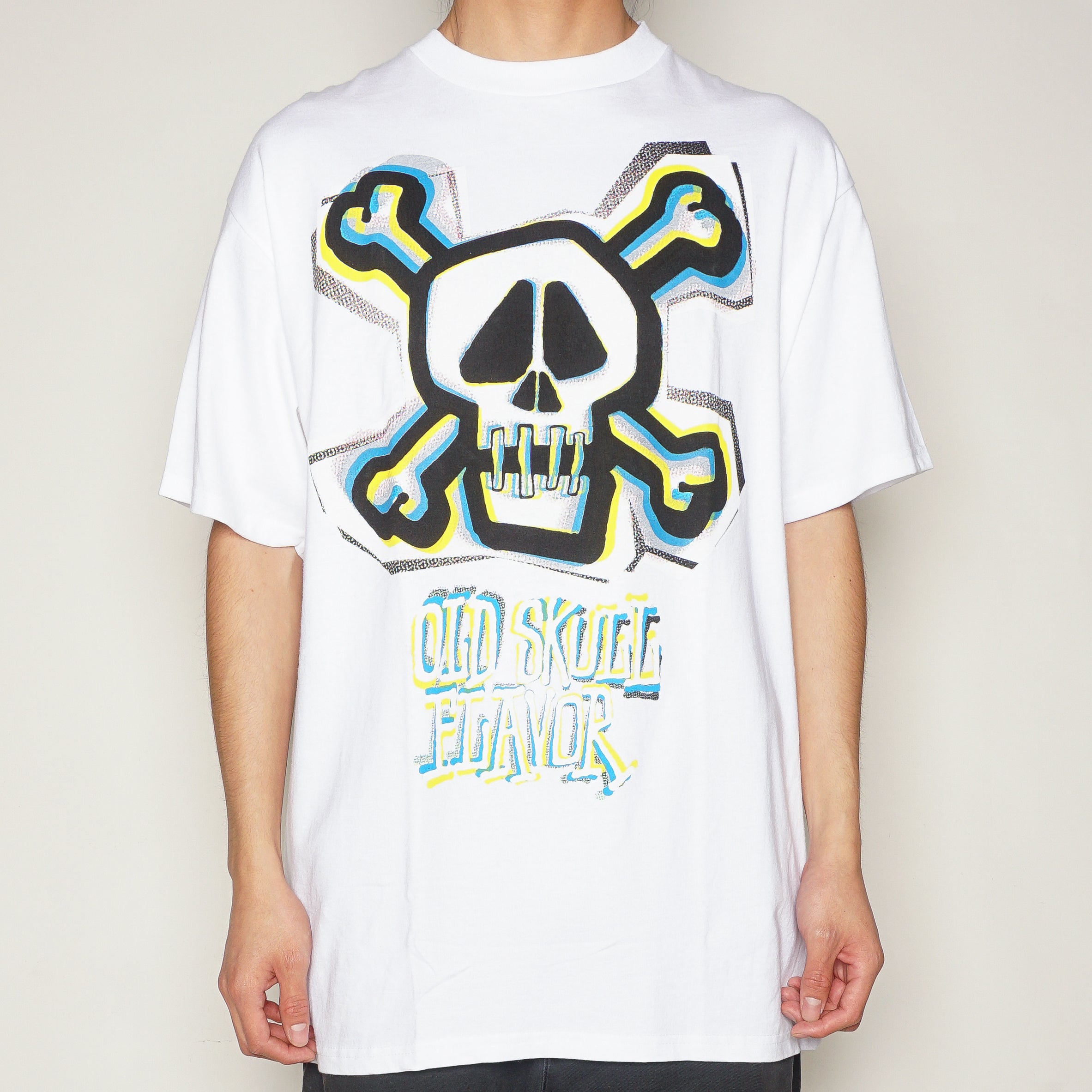 Vintage Stussy skull monogram t shirt size L - second wave vintage store