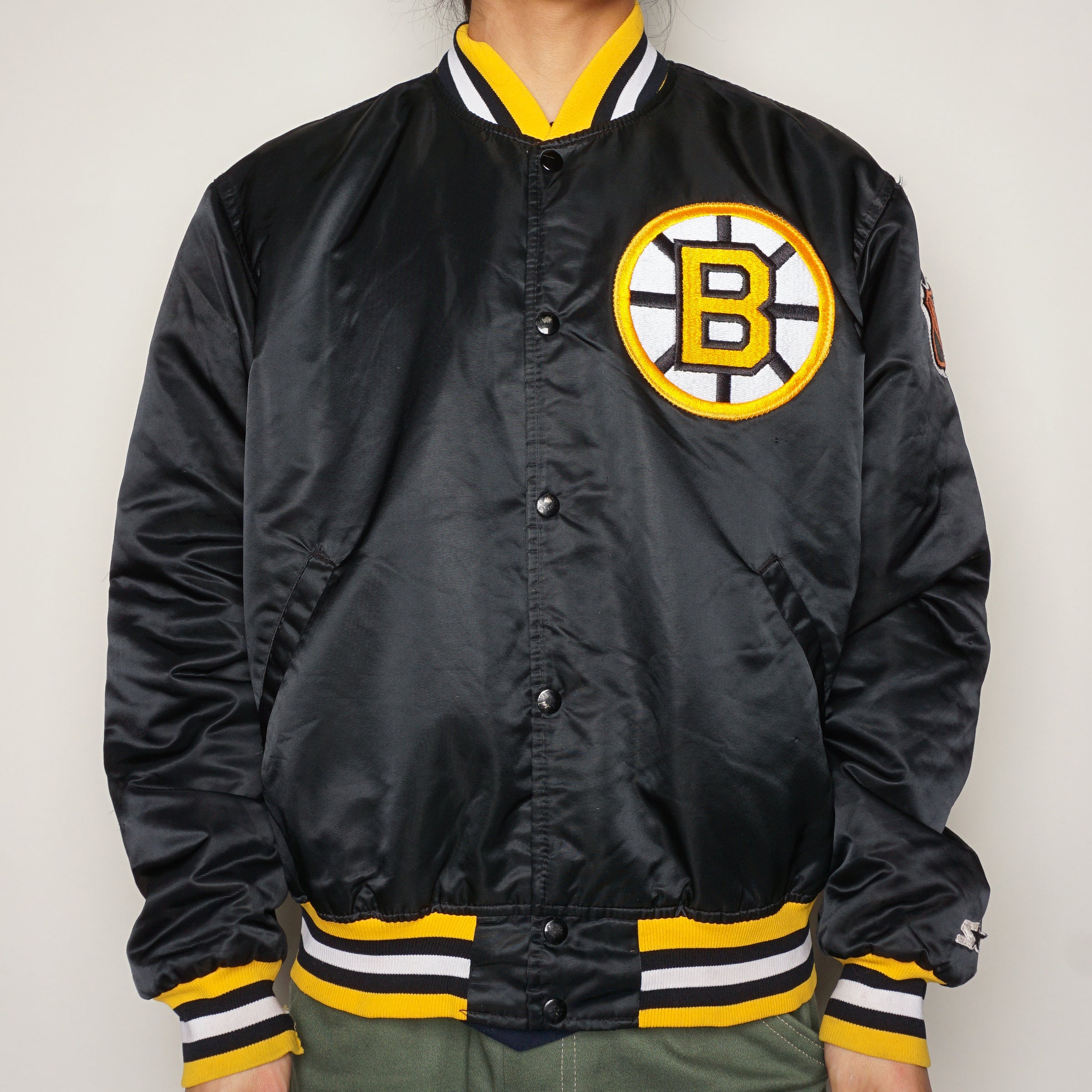 Boston Bruins Black Varsity Jacket