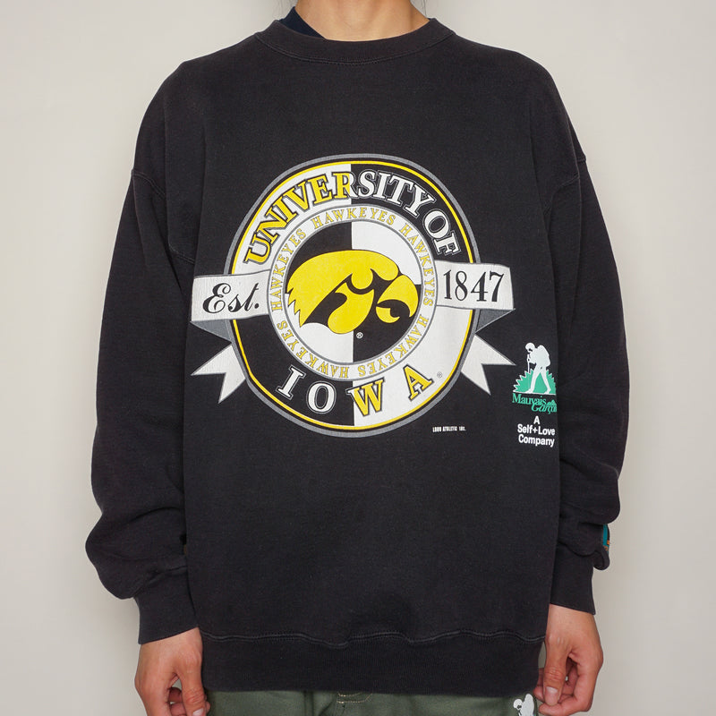 VTG MAUVAIS GARCON IOWA HAWKEYES SWEATER